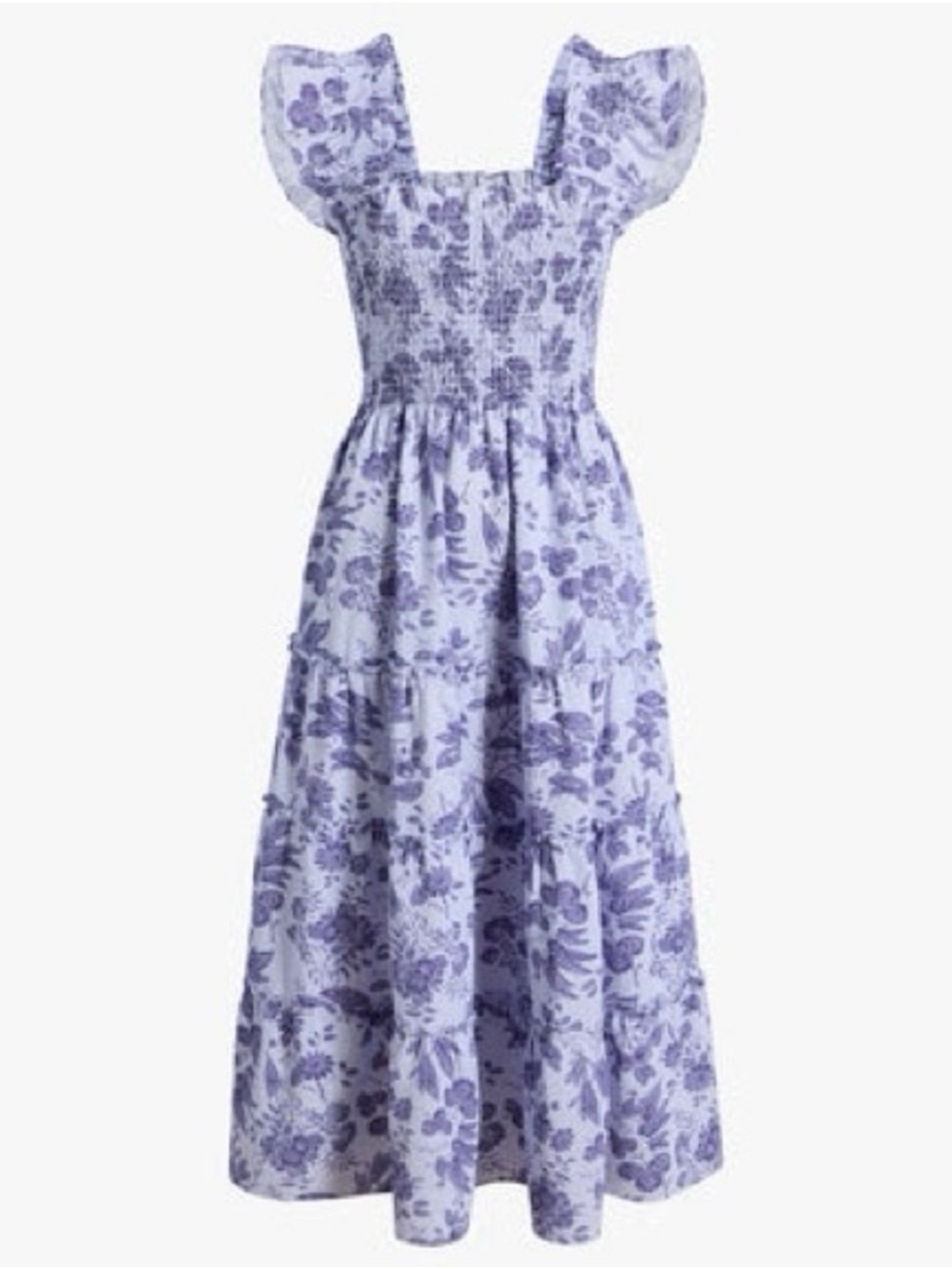 Hill House Ellie Nap Dress in Lavender Floral Crepe